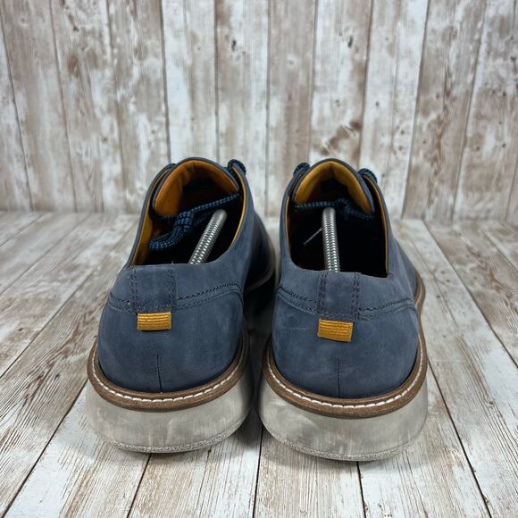 Ecco aurora dark blue oxfords Mens 11 - Picture 3 of 8